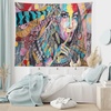 image:imageAmbesonne Modern Art Tapestry Girl Dreamcatcher and Ethnic Murky Colorful Paint Wide Wall Hanging for Bedroom Living Room Dorm 60 X 40 Pink GreyPink Grey