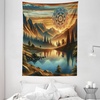 image:imageAmbesonne Modern Tapestry Close up Gorilla Portrait with Orange Eyes Zoo Jungle Animal Wild Money Graphic Wide Wall Hanging for Bedroom Living Room Dorm 80 X 60 Grey MarigoldPale Vermilion Sea Blue
