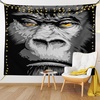image:imageAmbesonne Modern Tapestry Close up Gorilla Portrait with Orange Eyes Zoo Jungle Animal Wild Money Graphic Wide Wall Hanging for Bedroom Living Room Dorm 80 X 60 Grey MarigoldMarigold Grey