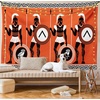image:imageAmbesonne Modern Tapestry Close up Gorilla Portrait with Orange Eyes Zoo Jungle Animal Wild Money Graphic Wide Wall Hanging for Bedroom Living Room Dorm 80 X 60 Grey MarigoldOrange Black White
