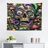 image:imageAmbesonne Modern Tapestry Close up Gorilla Portrait with Orange Eyes Zoo Jungle Animal Wild Money Graphic Wide Wall Hanging for Bedroom Living Room Dorm 80 X 60 Grey MarigoldGreen Purple Pale Khaki