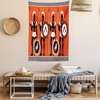 image:imageAmbesonne Modern Tapestry Close up Gorilla Portrait with Orange Eyes Zoo Jungle Animal Wild Money Graphic Wide Wall Hanging for Bedroom Living Room Dorm 80 X 60 Grey MarigoldOrange Black White