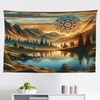 image:imageAmbesonne Modern Tapestry Close up Gorilla Portrait with Orange Eyes Zoo Jungle Animal Wild Money Graphic Wide Wall Hanging for Bedroom Living Room Dorm 80 X 60 Grey MarigoldPale Vermilion Sea Blue