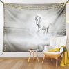 image:imageAmbesonne Modern Tapestry Close up Gorilla Portrait with Orange Eyes Zoo Jungle Animal Wild Money Graphic Wide Wall Hanging for Bedroom Living Room Dorm 80 X 60 Grey MarigoldBlack and White