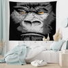 image:imageAmbesonne Modern Tapestry Close up Gorilla Portrait with Orange Eyes Zoo Jungle Animal Wild Money Graphic Wide Wall Hanging for Bedroom Living Room Dorm 80 X 60 Grey MarigoldMarigold Grey
