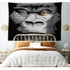 image:imageAmbesonne Modern Tapestry Close up Gorilla Portrait with Orange Eyes Zoo Jungle Animal Wild Money Graphic Wide Wall Hanging for Bedroom Living Room Dorm 80 X 60 Grey MarigoldMarigold Grey