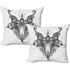 image:imageAmbesonne NYC Throw Pillow Cushion Cover Pack of 2 Manhattan New York City Fascinating View of Skyscrapers with Theme Vivid Dusk Photo Zippered DoubleSide Digital Print Decor 20 Blue PurpleCharcoal Grey