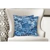 image:imageAmbesonne NYC Throw Pillow Cushion Cover Pack of 2 Manhattan New York City Fascinating View of Skyscrapers with Theme Vivid Dusk Photo Zippered DoubleSide Digital Print Decor 20 Blue PurpleBlue Navy
