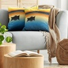 image:imageAmbesonne NYC Throw Pillow Cushion Cover Pack of 2 Manhattan New York City Fascinating View of Skyscrapers with Theme Vivid Dusk Photo Zippered DoubleSide Digital Print Decor 20 Blue PurpleOrange Blue
