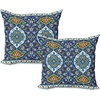 image:imageAmbesonne NYC Throw Pillow Cushion Cover Pack of 2 Manhattan New York City Fascinating View of Skyscrapers with Theme Vivid Dusk Photo Zippered DoubleSide Digital Print Decor 20 Blue PurpleBlue Mustard