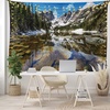 image:imageAmbesonne Ombre Tapestry Deep Blue Tropical Ocean Exotic Lands Inspired Design Modern Digital Print Wall Hanging for Bedroom Living Room Dorm Decor 60 X 80 Petrol BlueGreen Brown Blue