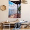 image:imageAmbesonne Ombre Tapestry Deep Blue Tropical Ocean Exotic Lands Inspired Design Modern Digital Print Wall Hanging for Bedroom Living Room Dorm Decor 60 X 80 Petrol BlueSea Blue
