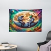 image:imageAmbesonne Ombre Tapestry Deep Blue Tropical Ocean Exotic Lands Inspired Design Modern Digital Print Wall Hanging for Bedroom Living Room Dorm Decor 60 X 80 Petrol BlueJade Green Amber Purple
