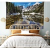 image:imageAmbesonne Ombre Tapestry Deep Blue Tropical Ocean Exotic Lands Inspired Design Modern Digital Print Wall Hanging for Bedroom Living Room Dorm Decor 60 X 80 Petrol BlueGreen Brown Blue
