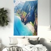 image:imageAmbesonne Ombre Tapestry Deep Blue Tropical Ocean Exotic Lands Inspired Design Modern Digital Print Wall Hanging for Bedroom Living Room Dorm Decor 60 X 80 Petrol BlueGreen Brown