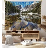 image:imageAmbesonne Ombre Tapestry Deep Blue Tropical Ocean Exotic Lands Inspired Design Modern Digital Print Wall Hanging for Bedroom Living Room Dorm Decor 60 X 80 Petrol BlueGreen Brown Blue