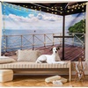image:imageAmbesonne Ombre Tapestry Deep Blue Tropical Ocean Exotic Lands Inspired Design Modern Digital Print Wall Hanging for Bedroom Living Room Dorm Decor 60 X 80 Petrol BlueSea Blue