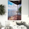 image:imageAmbesonne Ombre Tapestry Deep Blue Tropical Ocean Exotic Lands Inspired Design Modern Digital Print Wall Hanging for Bedroom Living Room Dorm Decor 60 X 80 Petrol BlueSea Blue