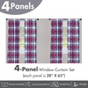 image:imageAmbesonne Plaid Curtains Classical British Tartan Design with a Modern Look Pink and Blue Tile Pattern Window Treatments 2 Panel Set for Living Room Bedroom Pair of  28 x 84 Grey PinkGrey Pink