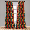 image:imageAmbesonne Plaid Curtains Classical British Tartan Design with a Modern Look Pink and Blue Tile Pattern Window Treatments 2 Panel Set for Living Room Bedroom Pair of  28 x 84 Grey PinkTeal Orange