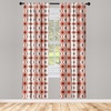 image:imageAmbesonne Plaid Curtains Classical British Tartan Design with a Modern Look Pink and Blue Tile Pattern Window Treatments 2 Panel Set for Living Room Bedroom Pair of  28 x 84 Grey PinkBrown Seafoam