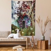 image:imageAmbesonne Psychedelic Tapestry Trippy Abstract Surreal Human Faces Tattoo Style Art Print Wall Hanging for Bedroom Living Room Dorm Decor 60 X 80 Black GreyRed Blue