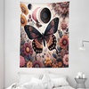 image:imageAmbesonne Psychedelic Tapestry Trippy Abstract Surreal Human Faces Tattoo Style Art Print Wall Hanging for Bedroom Living Room Dorm Decor 60 X 80 Black GreyBlush Dark Slate Blue