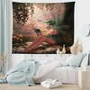 image:imageAmbesonne Psychedelic Tapestry Trippy Abstract Surreal Human Faces Tattoo Style Art Print Wall Hanging for Bedroom Living Room Dorm Decor 60 X 80 Black GreyGreen Umber