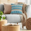 image:imageAmbesonne Retro Throw Pillow Cushion Cover Fashion Woman with Dandelion Flower Spring Wind Garden Sketchy Illustration Decorative Square Accent Pillow Case 16 X 16 Warm Taupe and BlueOrange White and Blue