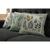 image:imageAmbesonne Retro Throw Pillow Cushion Cover Fashion Woman with Dandelion Flower Spring Wind Garden Sketchy Illustration Decorative Square Accent Pillow Case 16 X 16 Warm Taupe and BluePeacock Green Fawn Maroon