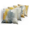 image:imageAmbesonne Retro Throw Pillow Cushion Cover Fashion Woman with Dandelion Flower Spring Wind Garden Sketchy Illustration Decorative Square Accent Pillow Case 16 X 16 Warm Taupe and BlueBlue Grey and Mustard