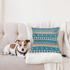 image:imageAmbesonne Retro Throw Pillow Cushion Cover Fashion Woman with Dandelion Flower Spring Wind Garden Sketchy Illustration Decorative Square Accent Pillow Case 16 X 16 Warm Taupe and BlueOrange White and Blue
