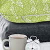 image:imageAmbesonne Retro Throw Pillow Cushion Cover Fashion Woman with Dandelion Flower Spring Wind Garden Sketchy Illustration Decorative Square Accent Pillow Case 16 X 16 Warm Taupe and BlueApple Green White