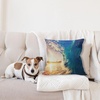 image:imageAmbesonne Space Throw Pillow Cushion Cover Galactic Image on Milky Way with Colorful Alluring Cosmos Display Art Print Decorative Square Accent Pillow Case 18 X 18 Magenta BlueYellow Teal