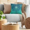image:imageAmbesonne Space Throw Pillow Cushion Cover Galactic Image on Milky Way with Colorful Alluring Cosmos Display Art Print Decorative Square Accent Pillow Case 18 X 18 Magenta BlueGreen