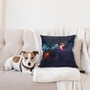 image:imageAmbesonne Space Throw Pillow Cushion Cover Galactic Image on Milky Way with Colorful Alluring Cosmos Display Art Print Decorative Square Accent Pillow Case 18 X 18 Magenta BlueMagenta Blue