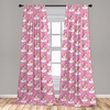 image:imageAmbesonne Star Curtains Big Stars Pattern Monochrome Modern Design Starry Night Themed Window Treatments 2 Panel Set for Living Room Bedroom Pair of  28 x 84 Grey BlueWhite Pink