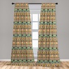 image:imageAmbesonne Star Curtains Big Stars Pattern Monochrome Modern Design Starry Night Themed Window Treatments 2 Panel Set for Living Room Bedroom Pair of  28 x 84 Grey BlueBeige Seafoam