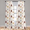 image:imageAmbesonne Star Curtains Big Stars Pattern Monochrome Modern Design Starry Night Themed Window Treatments 2 Panel Set for Living Room Bedroom Pair of  28 x 84 Grey BlueBrown Beige
