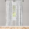 image:imageAmbesonne Star Curtains Big Stars Pattern Monochrome Modern Design Starry Night Themed Window Treatments 2 Panel Set for Living Room Bedroom Pair of  28 x 84 Grey BlueGrey Off White