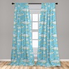 image:imageAmbesonne Star Curtains Big Stars Pattern Monochrome Modern Design Starry Night Themed Window Treatments 2 Panel Set for Living Room Bedroom Pair of  28 x 84 Grey BlueBlue Grey