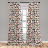 image:imageAmbesonne Star Curtains Big Stars Pattern Monochrome Modern Design Starry Night Themed Window Treatments 2 Panel Set for Living Room Bedroom Pair of  28 x 84 Grey BluePink