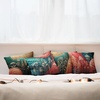 image:imageAmbesonne Striped Throw Pillow Cushion Cover Abstract Prehistoric with Cave Rocks Nature Inspired Unusual Boho Artprint Decorative Square Accent Pillow Case 24 X 24 Yellow BlackTeal Coral Pale Coffee