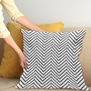 image:imageAmbesonne Striped Throw Pillow Cushion Cover Abstract Prehistoric with Cave Rocks Nature Inspired Unusual Boho Artprint Decorative Square Accent Pillow Case 24 X 24 Yellow BlackBlack and White