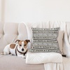 image:imageAmbesonne Striped Throw Pillow Cushion Cover Abstract Prehistoric with Cave Rocks Nature Inspired Unusual Boho Artprint Decorative Square Accent Pillow Case 24 X 24 Yellow BlackYellow Black