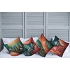 image:imageAmbesonne Striped Throw Pillow Cushion Cover Abstract Prehistoric with Cave Rocks Nature Inspired Unusual Boho Artprint Decorative Square Accent Pillow Case 24 X 24 Yellow BlackTeal Coral Pale Coffee