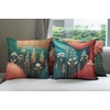 image:imageAmbesonne Striped Throw Pillow Cushion Cover Abstract Prehistoric with Cave Rocks Nature Inspired Unusual Boho Artprint Decorative Square Accent Pillow Case 24 X 24 Yellow BlackTeal Coral Pale Coffee