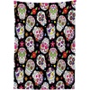 image:imageAmbesonne Sugar Skull Tablecloth Graveyard Mexico Design on Black Backdrop Print Rectangular Table Cover for Dining Room Kitchen Decor 60 X 84 Black Green
