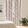image:imageAmbesonne Tattoo Curtains Panda Bear Portraits Mascots Pattern for in Black and White Window Treatments 2 Panel Set for Living Room Bedroom Pair of  28 x 84 Black and WhiteMagenta Yellow