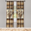 image:imageAmbesonne Tattoo Curtains Panda Bear Portraits Mascots Pattern for in Black and White Window Treatments 2 Panel Set for Living Room Bedroom Pair of  28 x 84 Black and WhiteCamel Beige Caramel